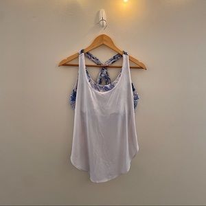 Fabletics Floral Tank Top with Built in Bra
